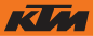 Das Logo der Marke "KTM".